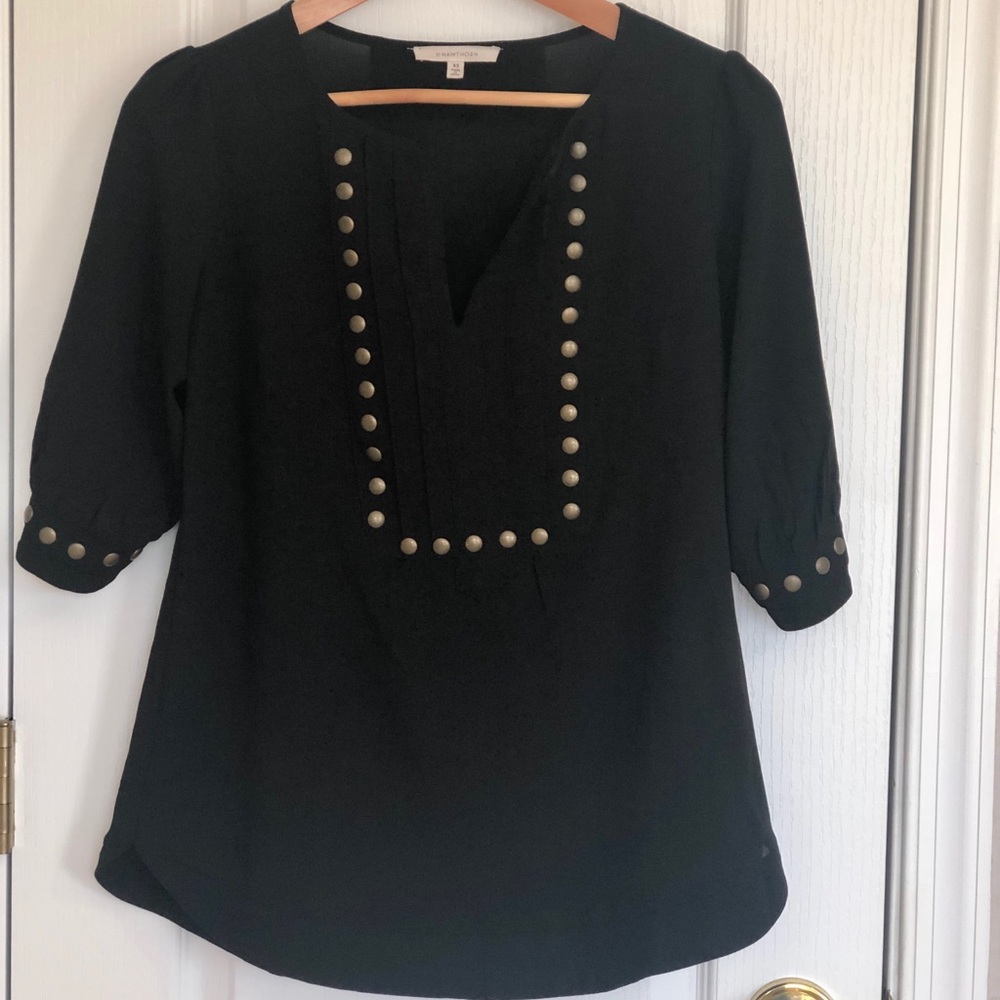 Stitch Fix 41 Hawthorn Moni Stud Blouse Size XS
